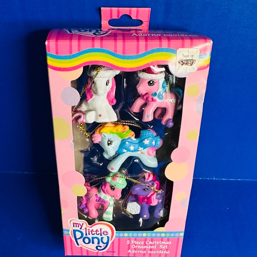 My Little Pony G3 Christmas Ornaments NWT 2007 Includes 5  Ponies
